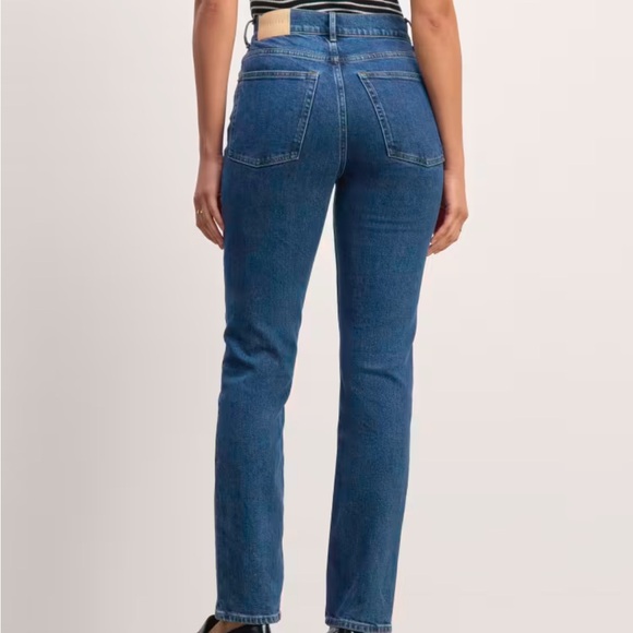 NWT Everlane Way-High Slim Jeans (Deep Rinse) - Picture 2 of 4